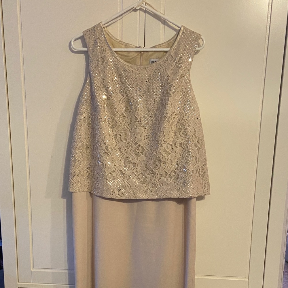 R&M Richards Lace Dress in Cream